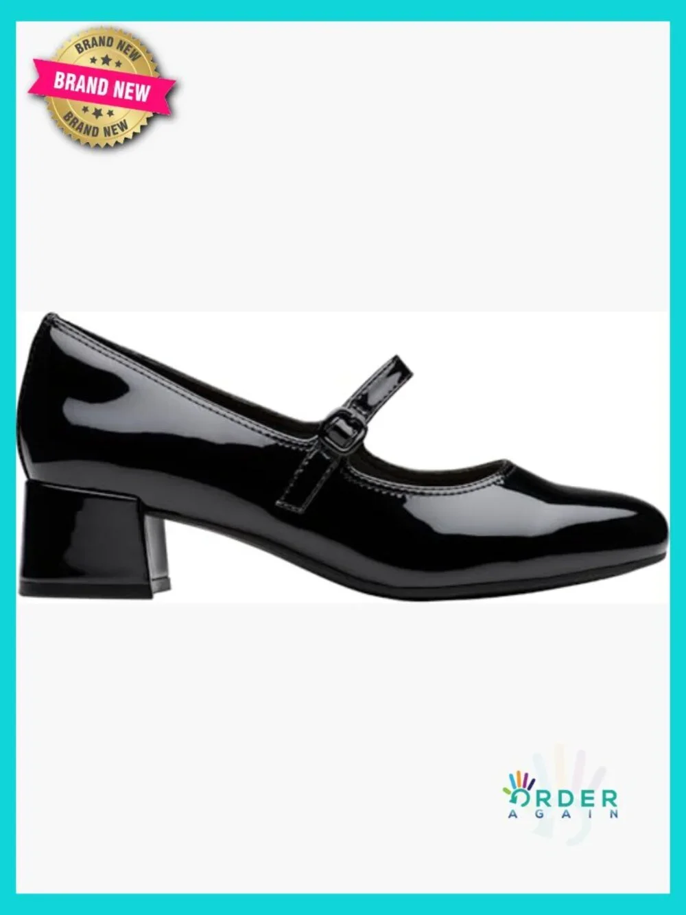 Mary Jane Pumps Block Heel Patent Everyday Work Shoes Comfort Foam Footbed
